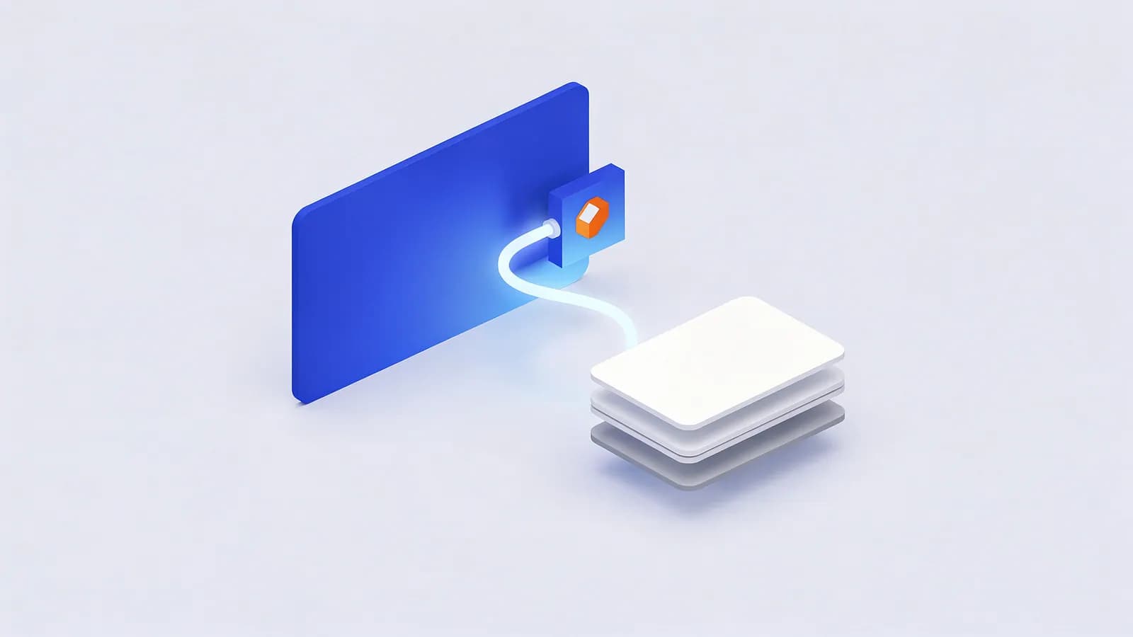A data connection flows from a brand's identification module to a stack of terms, representing branded keywords.